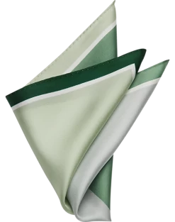 Pronto Uomo Pocket Square, Green