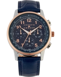 Joseph Abboud Watch, Navy Blue & Rose Gold