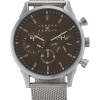 Joseph Abboud Watch, Silver & Brown