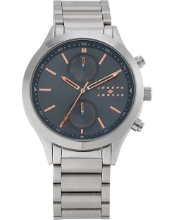 Joseph Abboud Watch, Silver & Slate Gray