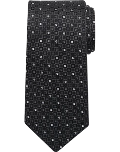 Pronto Uomo Geo Dot Tie, Black